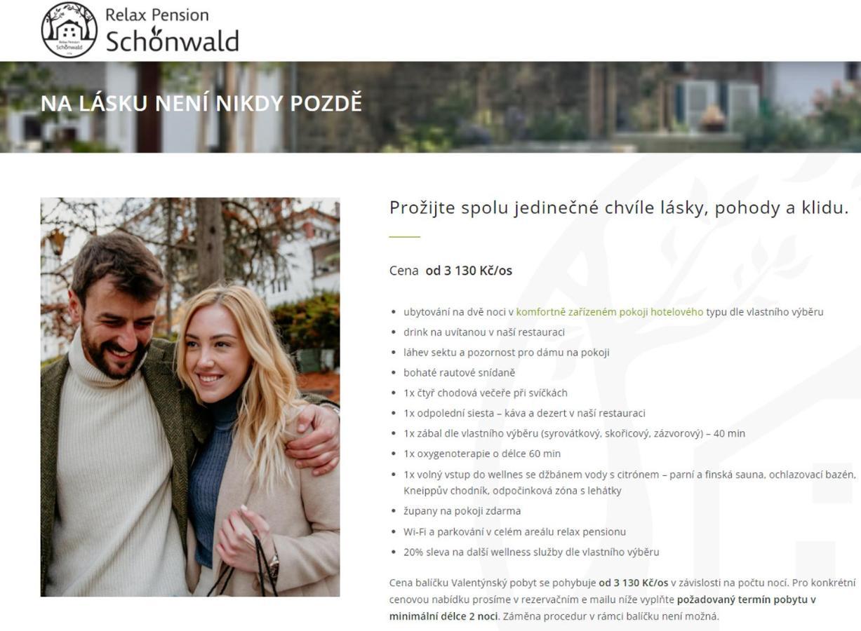 Relax Pension Schonwald Budisov nad Budisovkou Eksteriør bilde